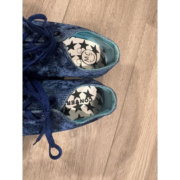 Converse x Miley Cyrus CTAS Platform Ox Lift Velvet Glitter 563721C Size 7.5 - Picture 3 of 9